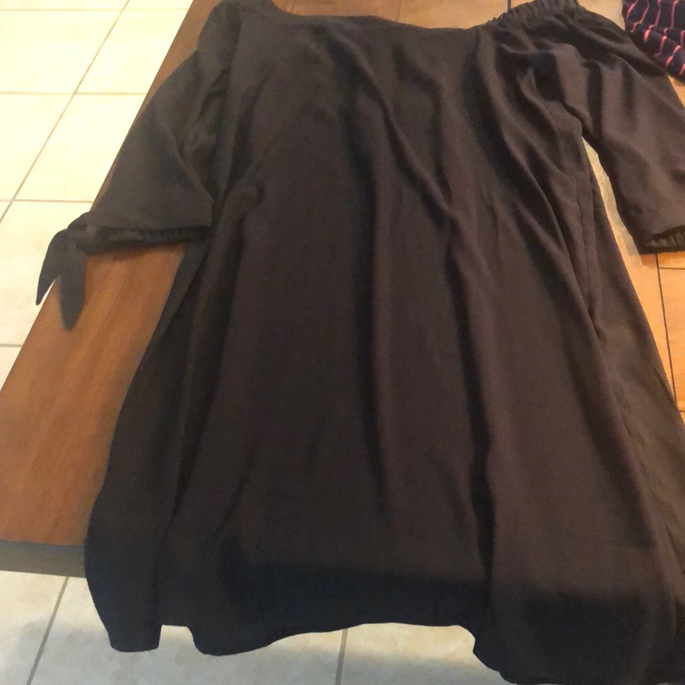 Black off the shoulder dress loft